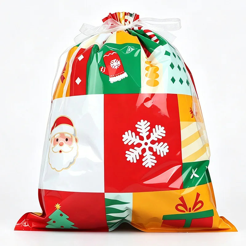 Christmas Drawstring Gift Bags — Pack of 20