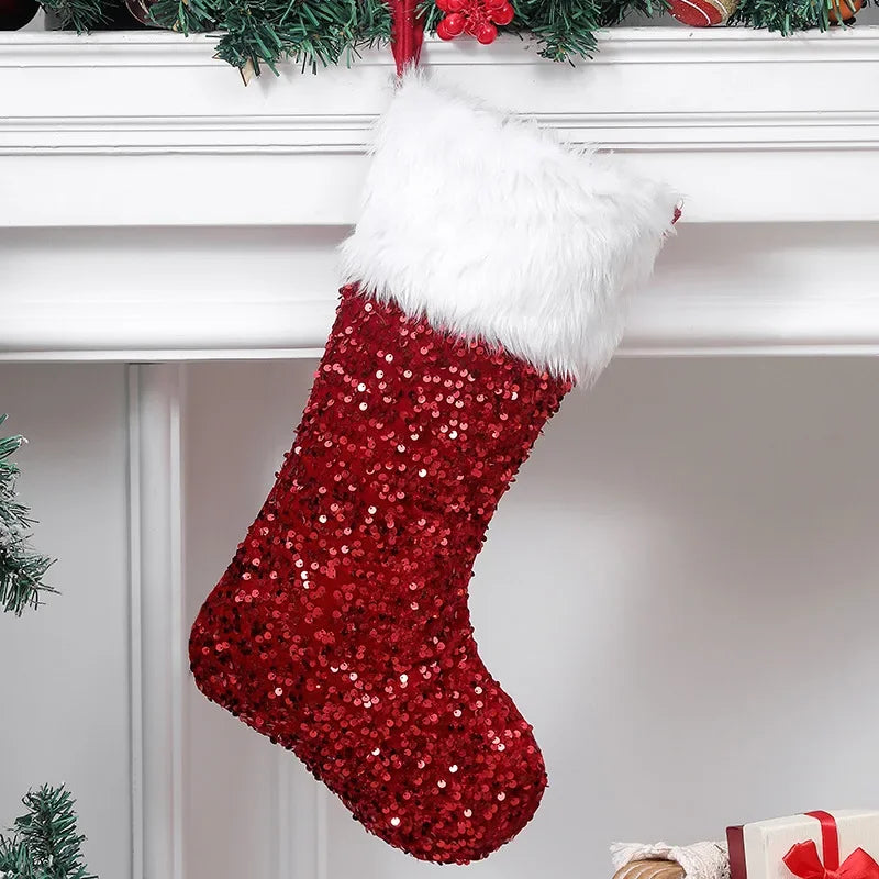 Flip-Sequin Christmas Stockings