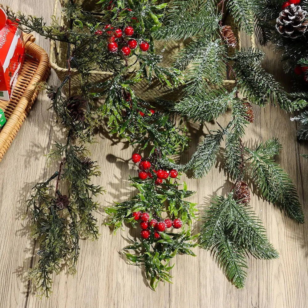 Berry and Pinecone Christmas Garland