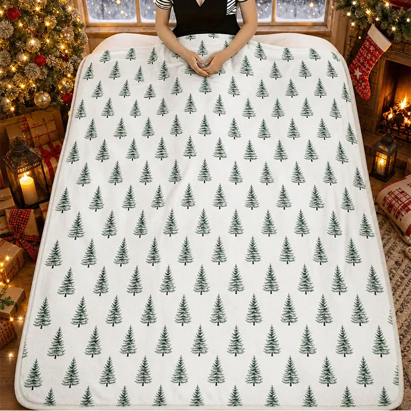 Christmas Tree Fleece Throw