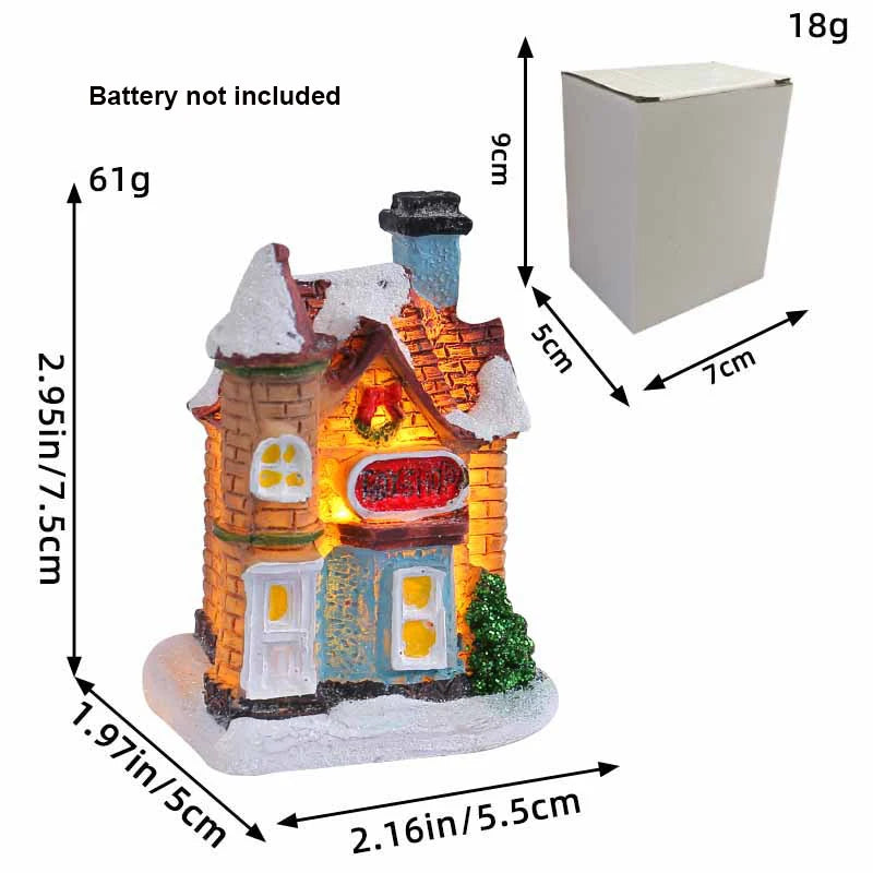 Christmas Village House Figurines
