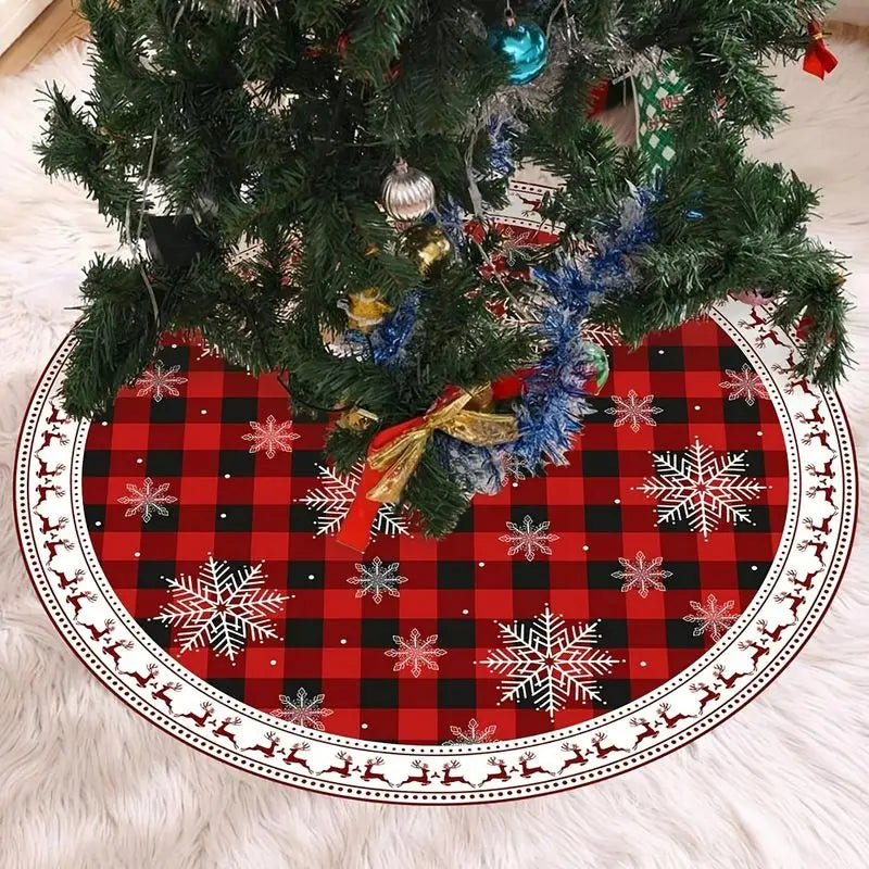 Starburst Border Christmas Tree Skirt
