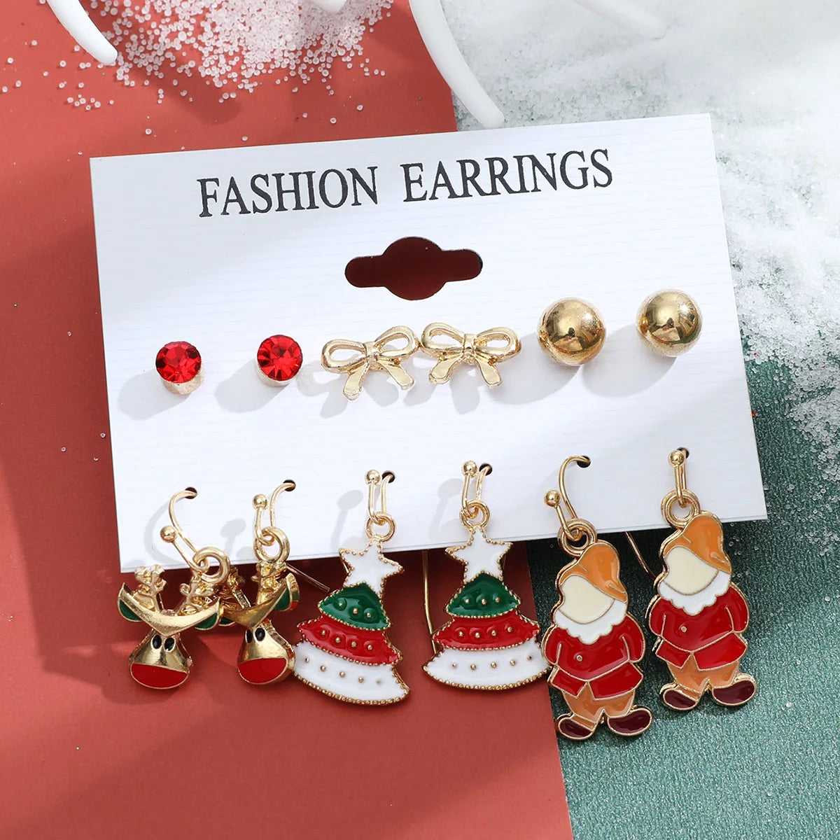 Christmas Earring Sets — Six Pairs