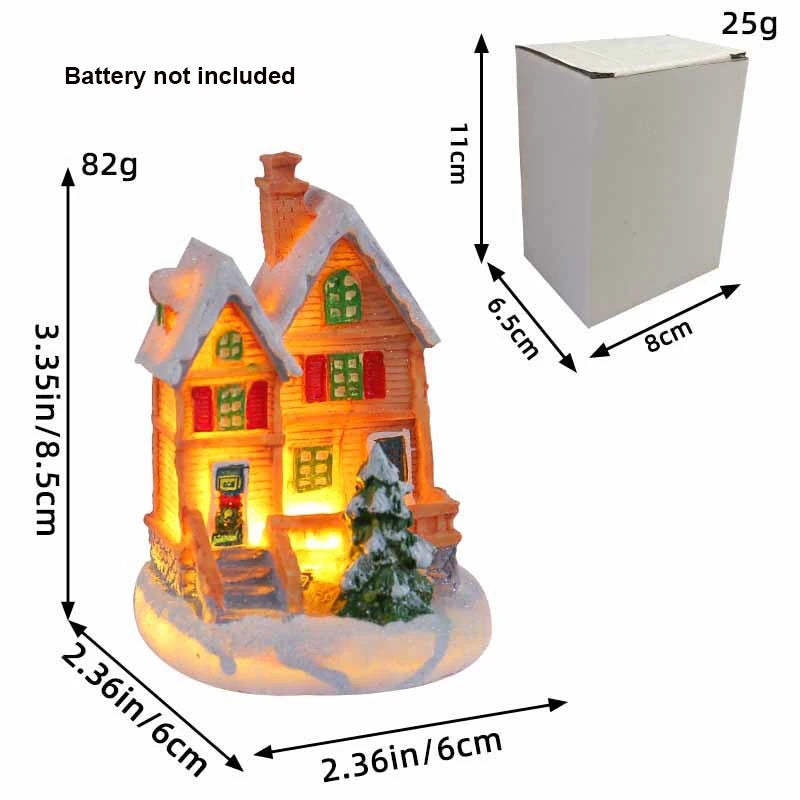 Christmas Village House Figurines