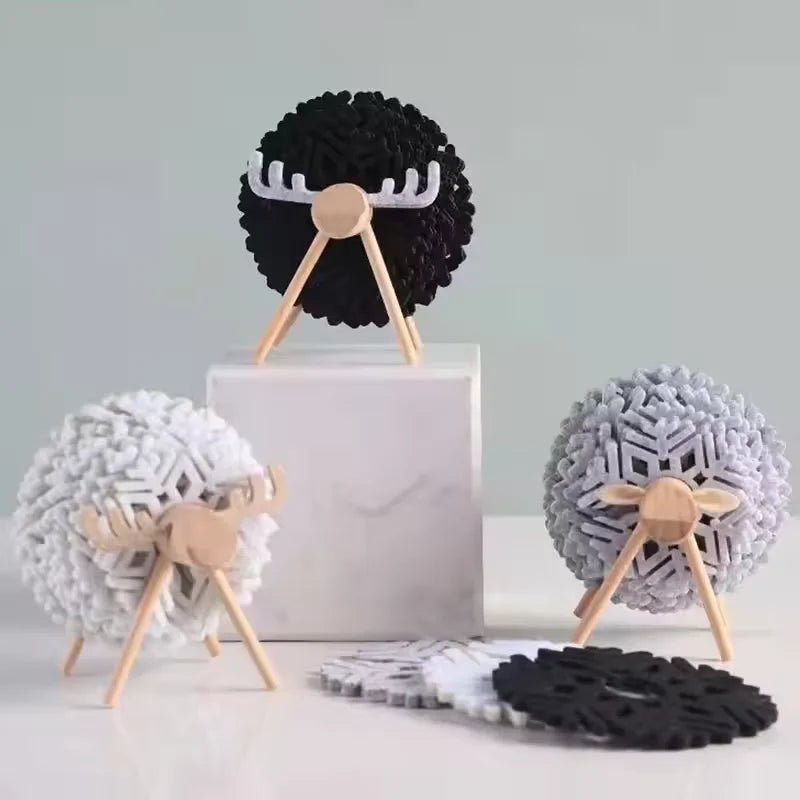 Reindeer-Shaped Christmas Drink Coasters