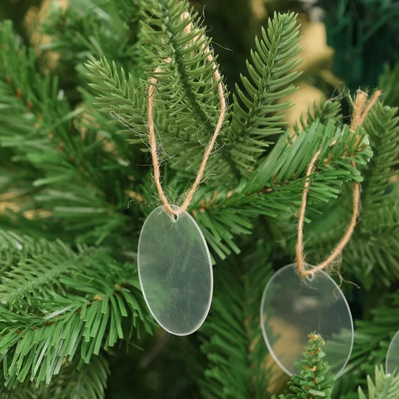 Clear Round Acrylic Ornament Blanks — 5 cm