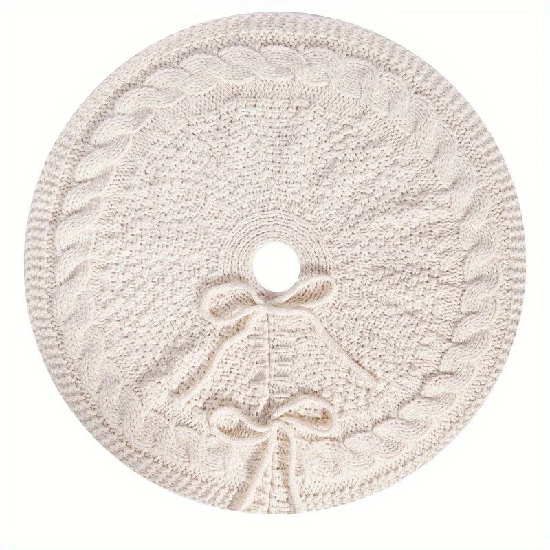 Knitted Christmas Tree Skirt — 18 in