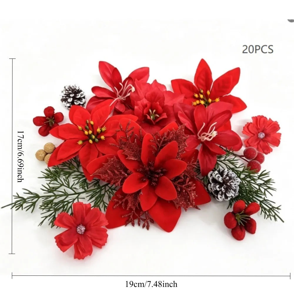 Christmas Floral Craft Pick Assortments