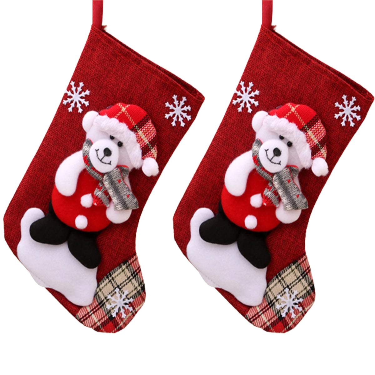 Small Christmas Character Stocking Gift Bags