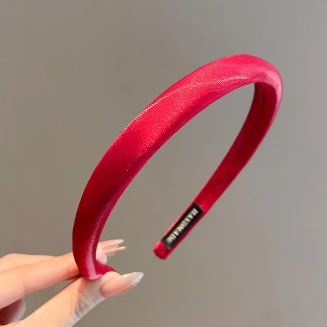 Wine-Red Holiday Headbands