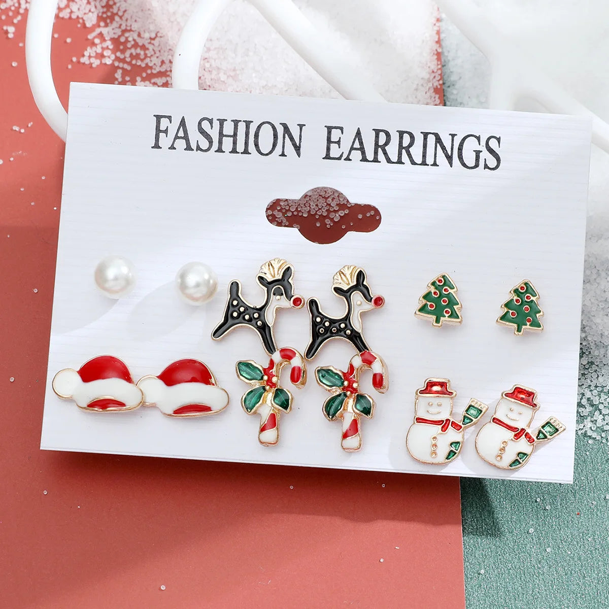 Christmas Earring Sets — Six Pairs