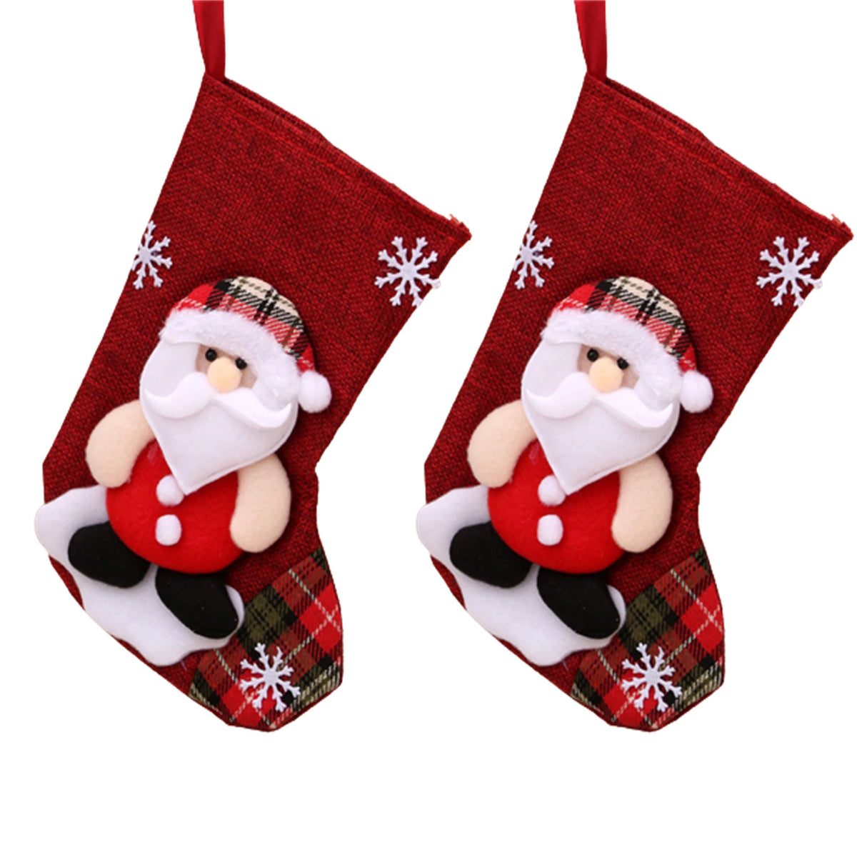Small Christmas Character Stocking Gift Bags