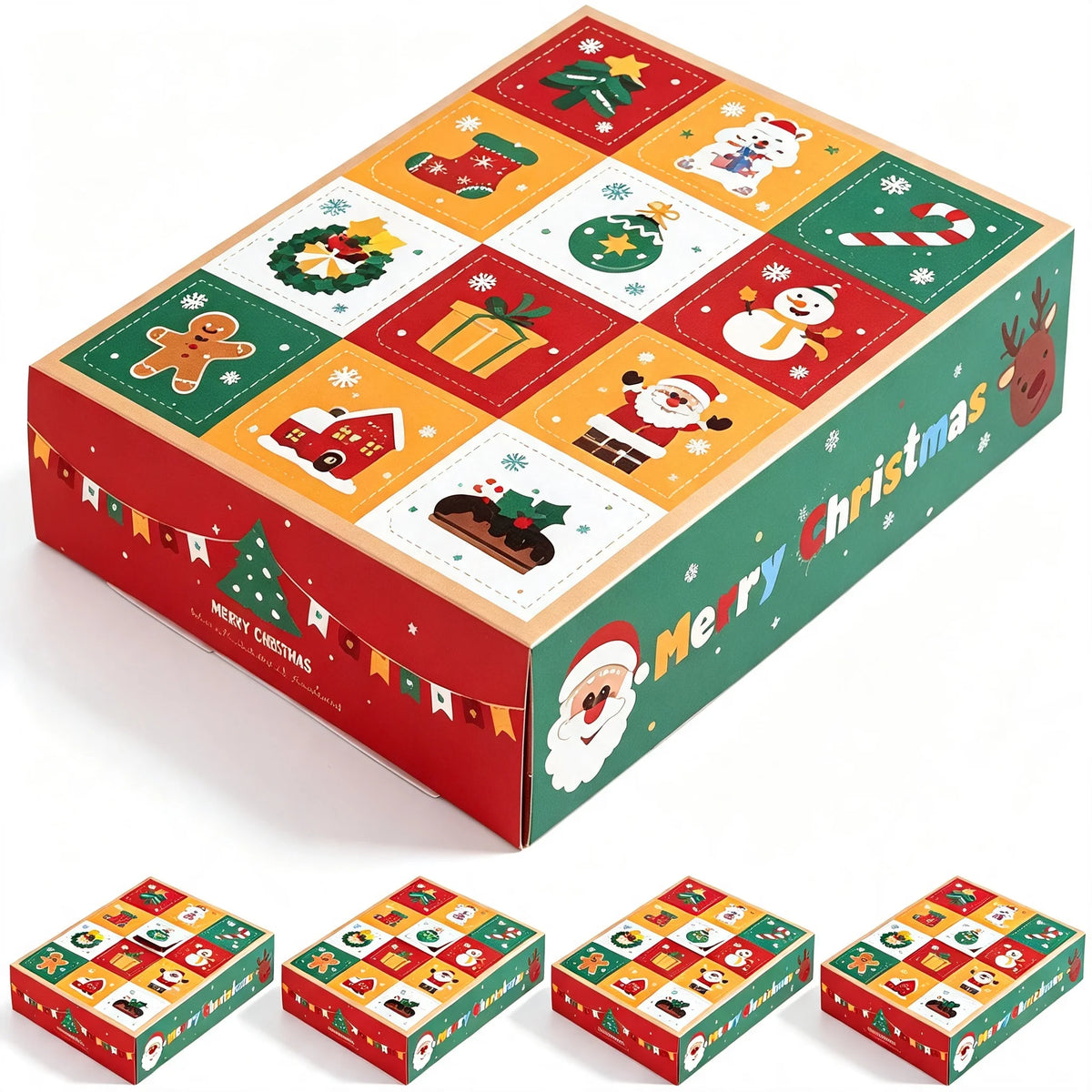 12-Day Christmas Countdown Boxes — Pack of 5