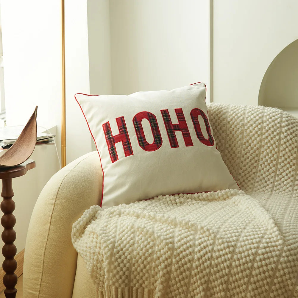 Christmas Plaid Pillow Cover