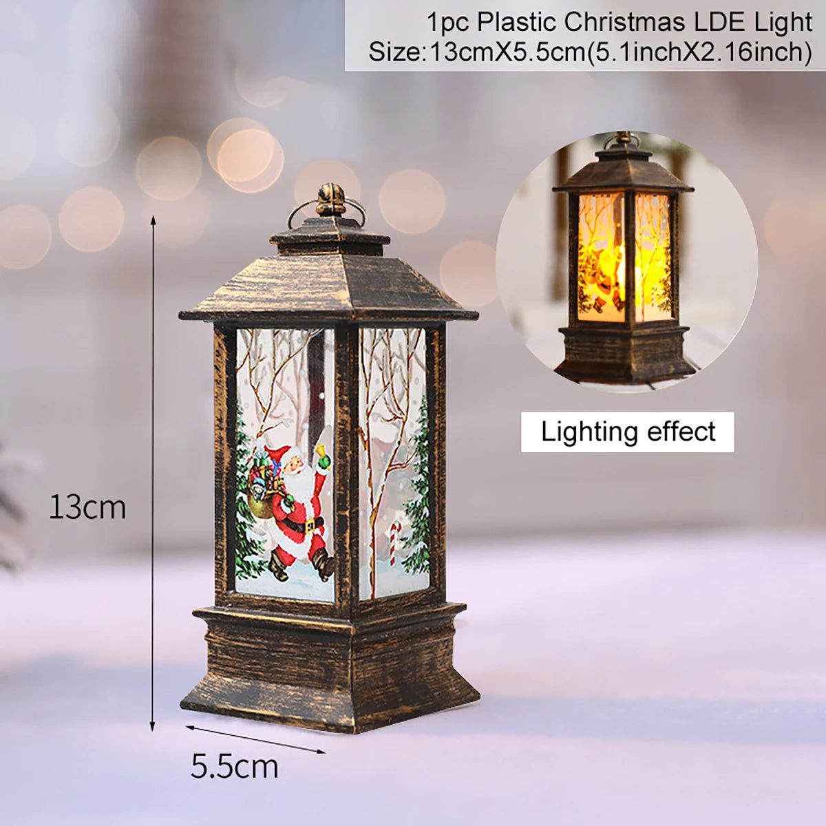 Christmas Scene Decorative Lantern