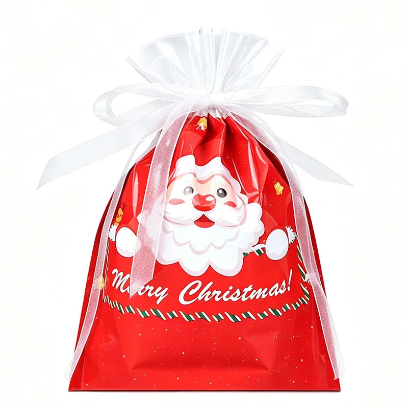 Christmas Drawstring Gift Bags — Pack of 20