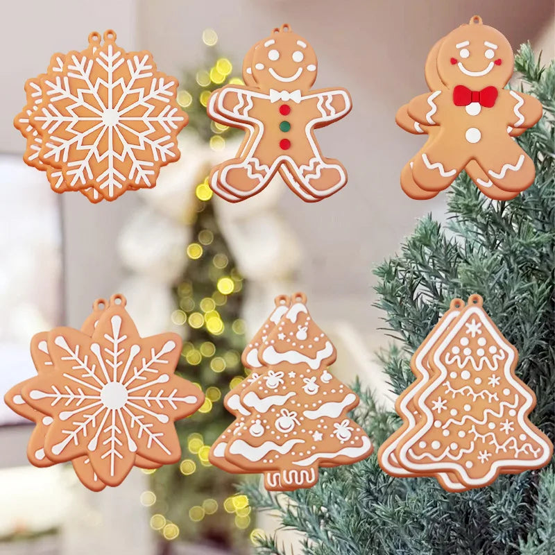 Gingerbread Christmas Ornaments — Set of 12