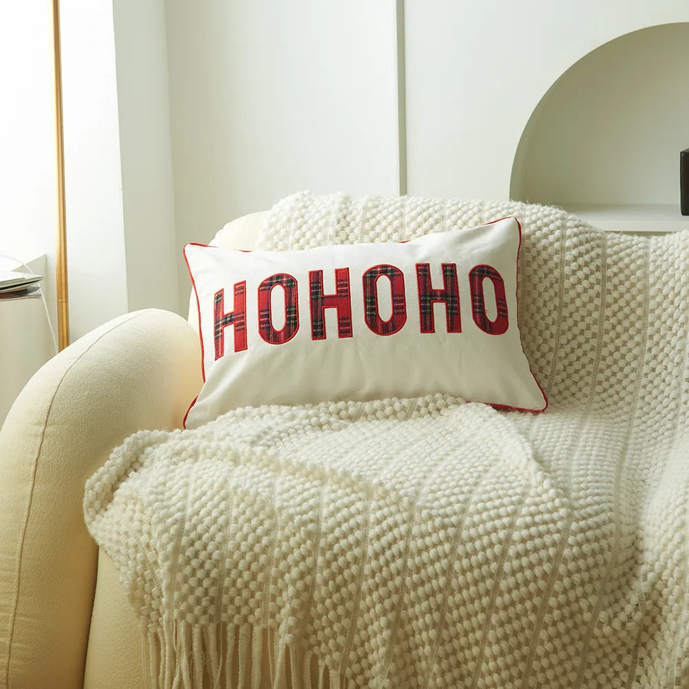 Christmas Plaid Pillow Cover