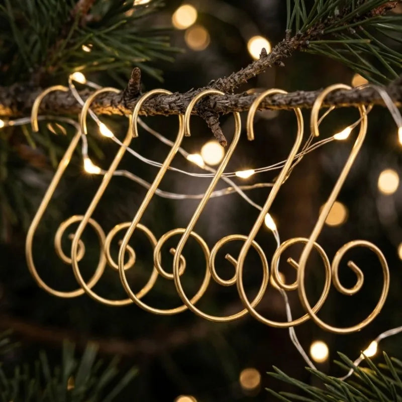 Metal S-Hook Christmas Ornament Hangers