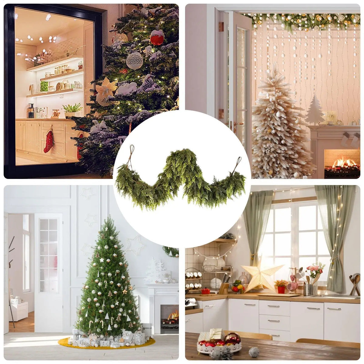 Classic Green Pine Christmas Garland