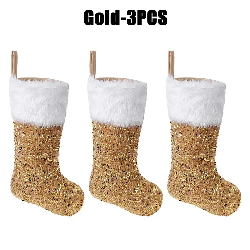 Flip-Sequin Christmas Stockings