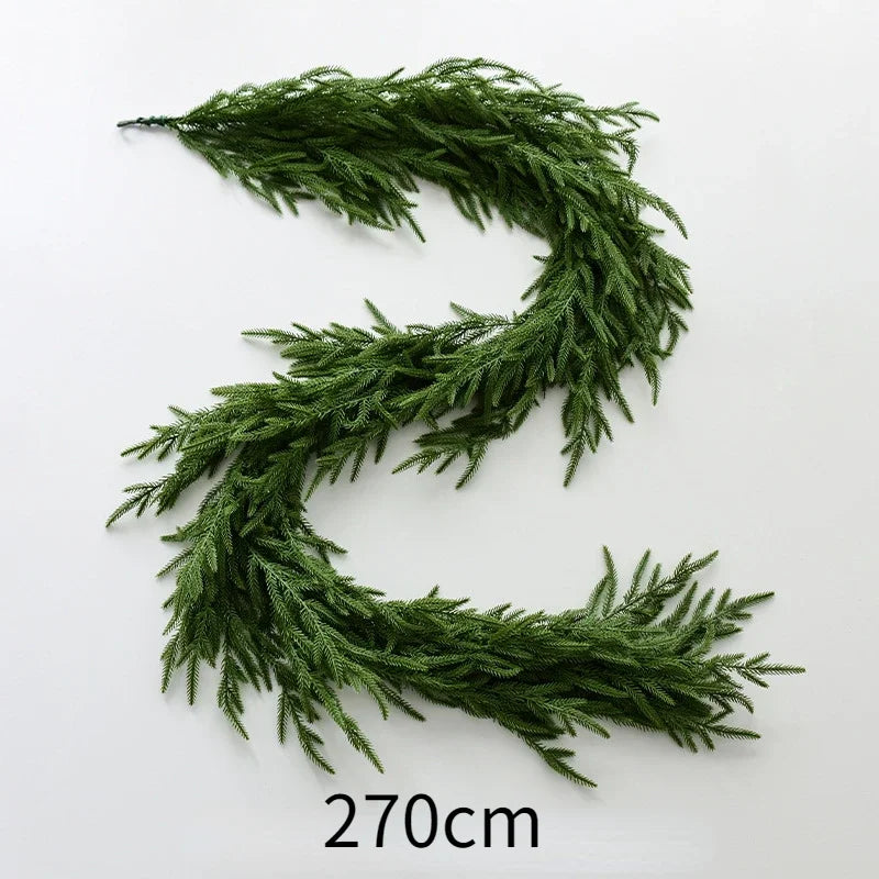 Norfolk-Style Pine Wreath and Garland