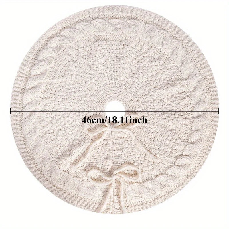 Knitted Christmas Tree Skirt — 18 in
