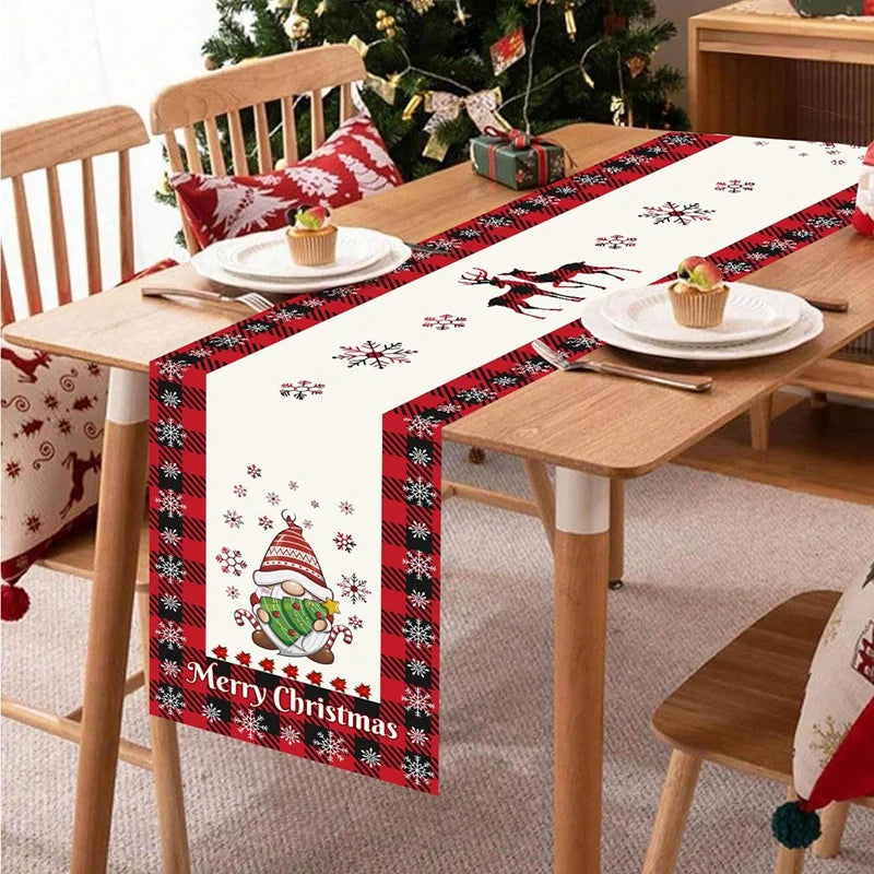 Merry Christmas Patterned Table Runner