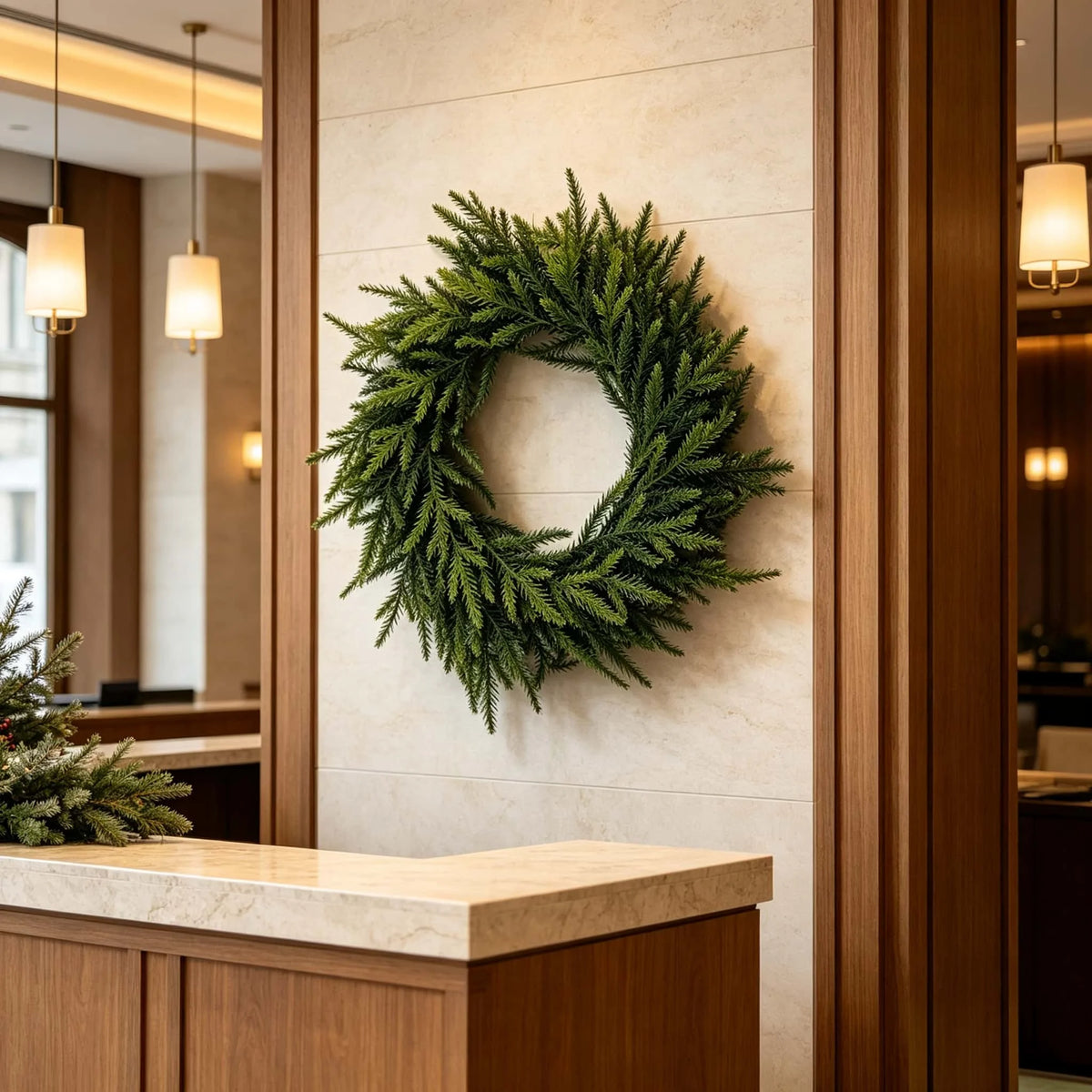 Pinecone & Berry Christmas Wreath — 40 cm