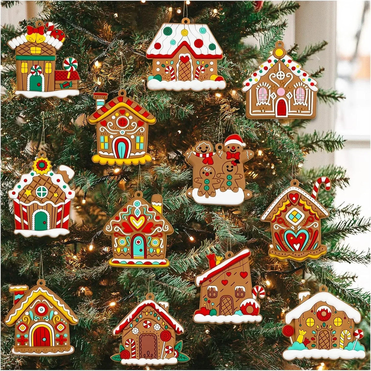 Gingerbread Character & House Tree Ornaments