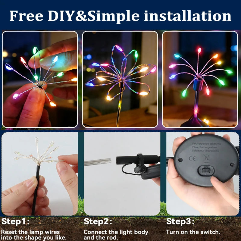 Solar Firework Garden Lights
