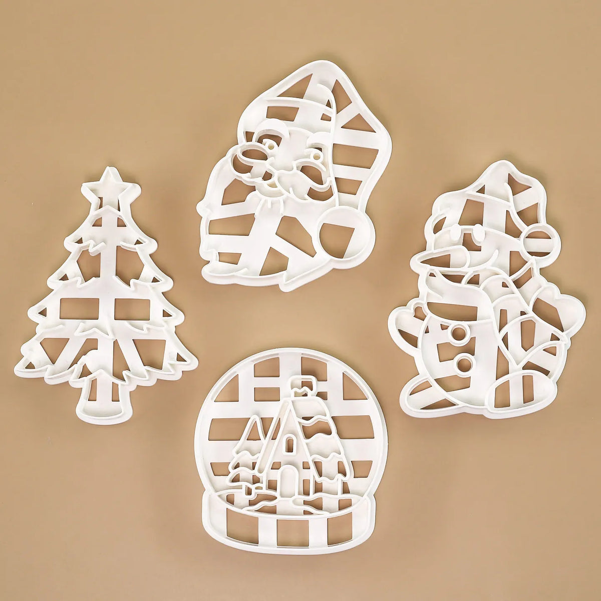 Christmas Character Cookie Molds — Set of 4