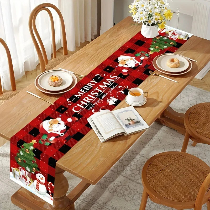 Santa Christmas Table Runner