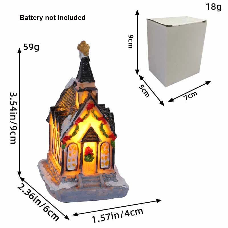Christmas Village House Figurines