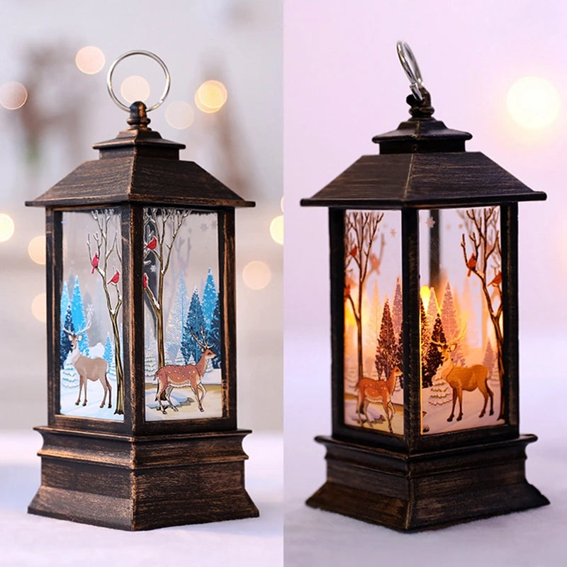 Christmas Scene Decorative Lantern