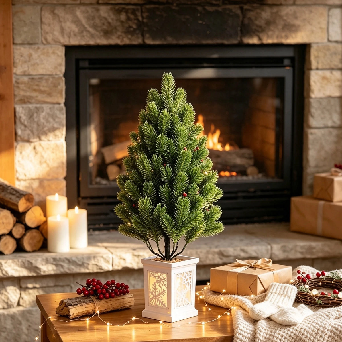 Artificial Christmas Pine Greenery