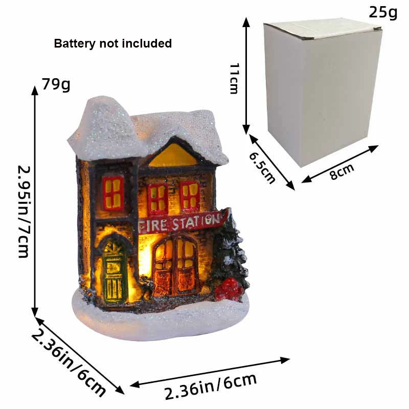 Christmas Village House Figurines