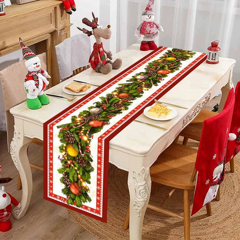 Merry Christmas Patterned Table Runner