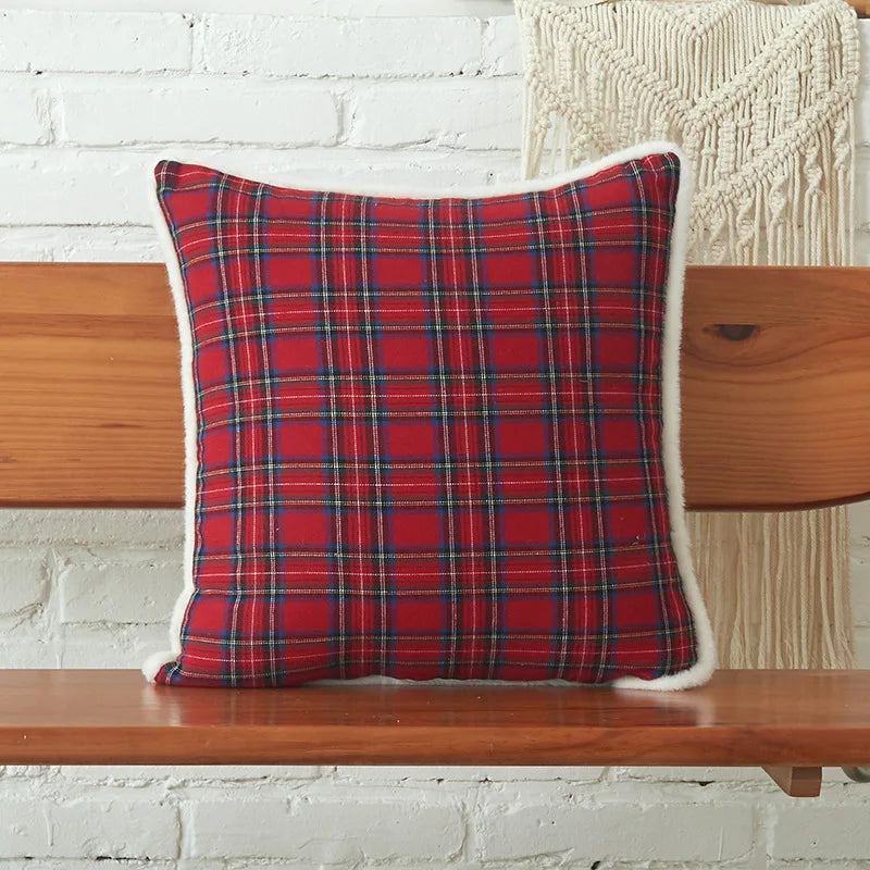 Christmas Plaid Pillow Cover