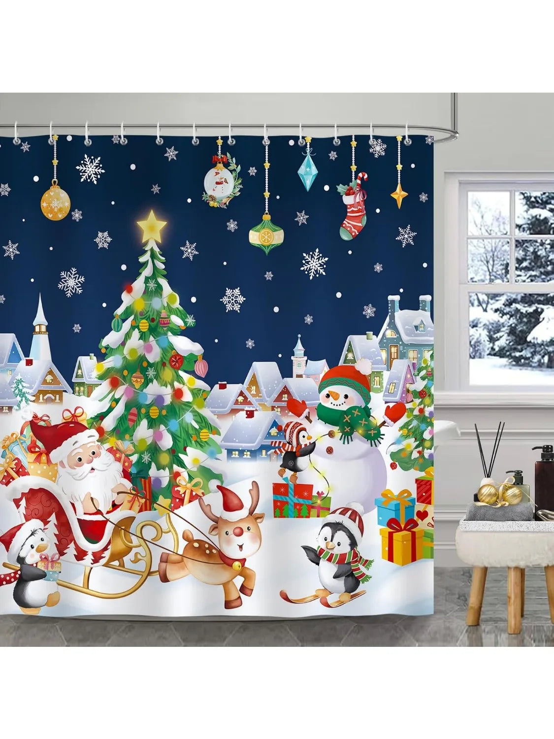Christmas Character Shower Curtain