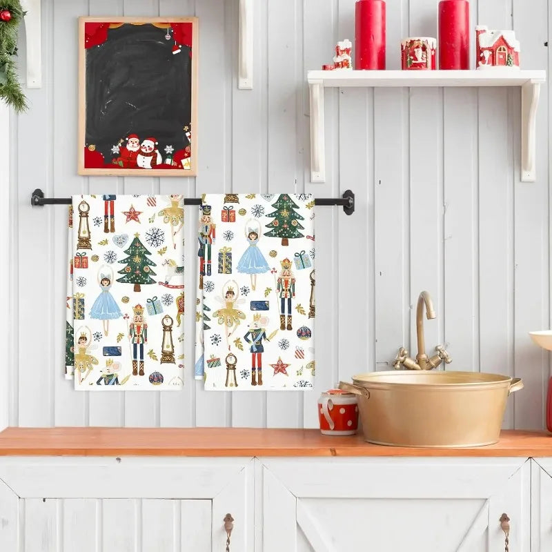 Nutcracker Kitchen Towels — Set of 2
