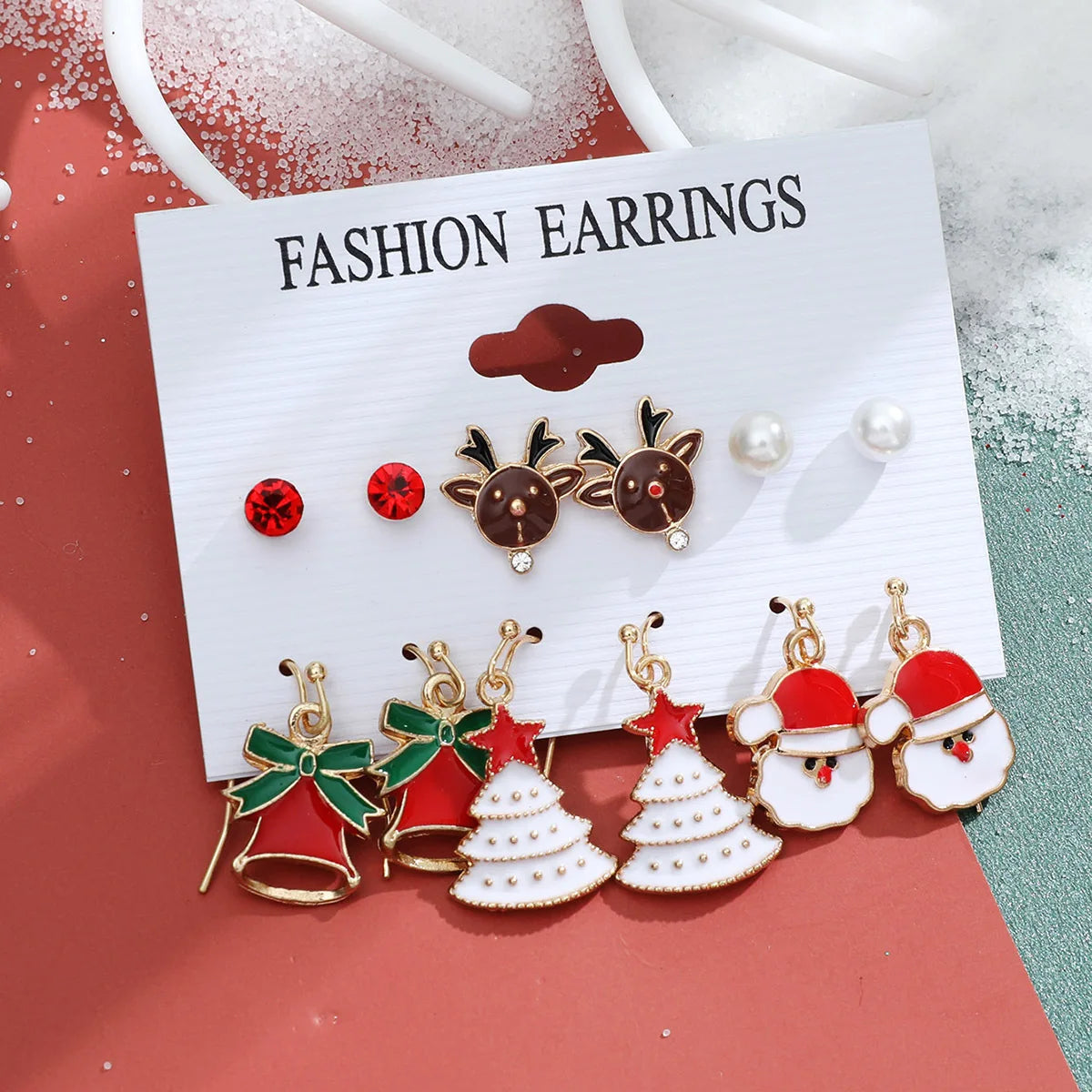 Christmas Earring Sets — Six Pairs
