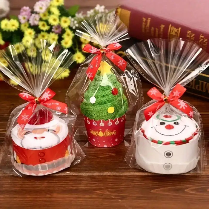 Christmas Character Hand Towels — Set of 3