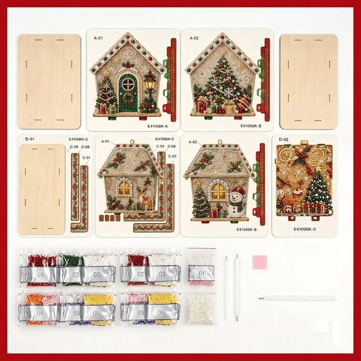 Pearl Art Christmas Ornament Kit