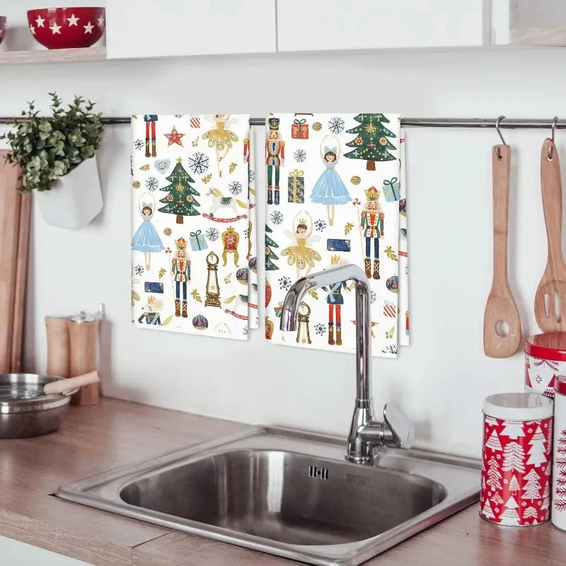 Nutcracker Kitchen Towels — Set of 2