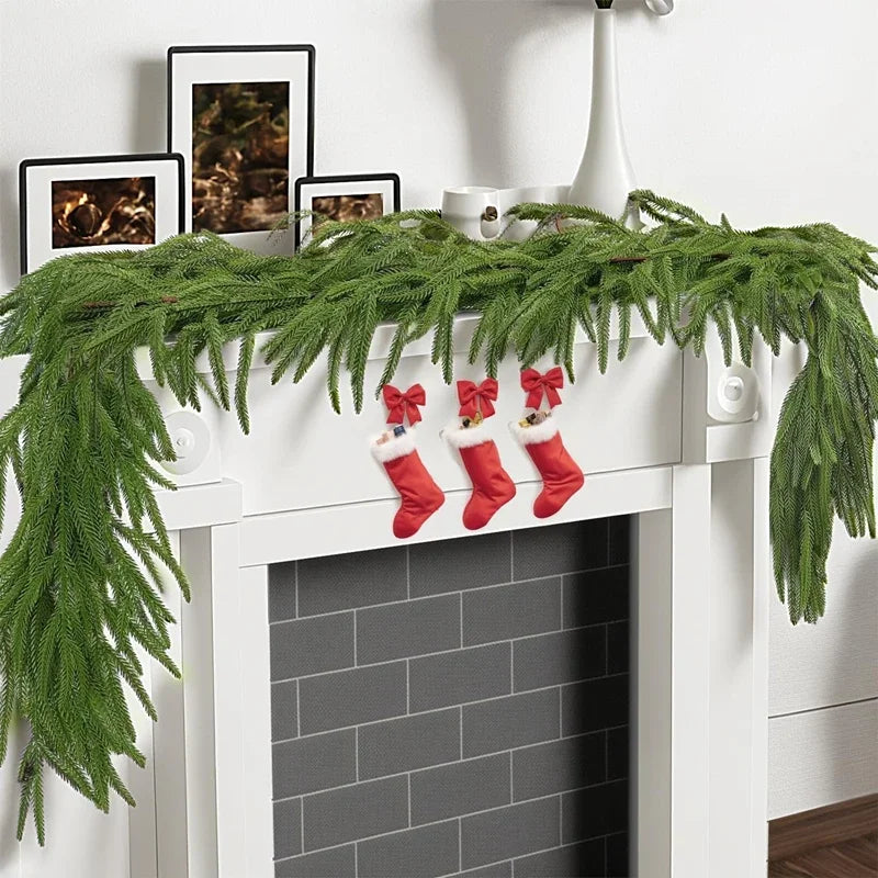 Lighted Norfolk-Style Pine Garland