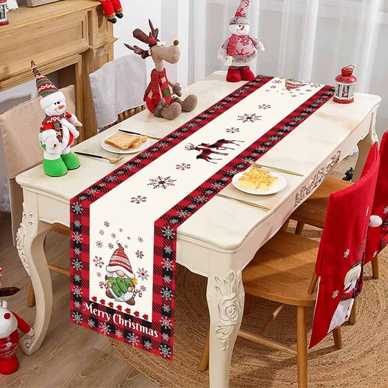 Merry Christmas Patterned Table Runner