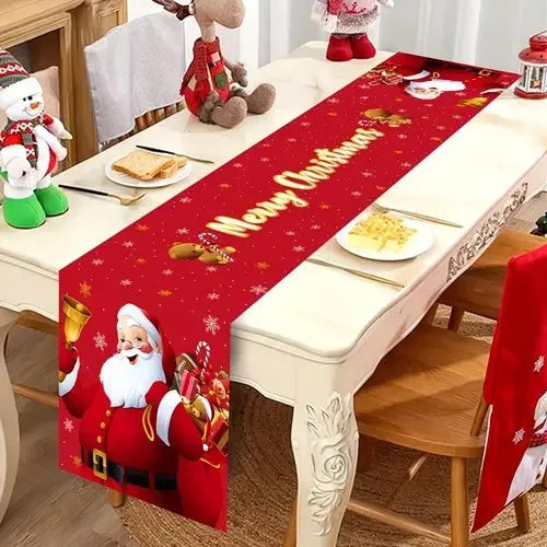 Santa Christmas Table Runner
