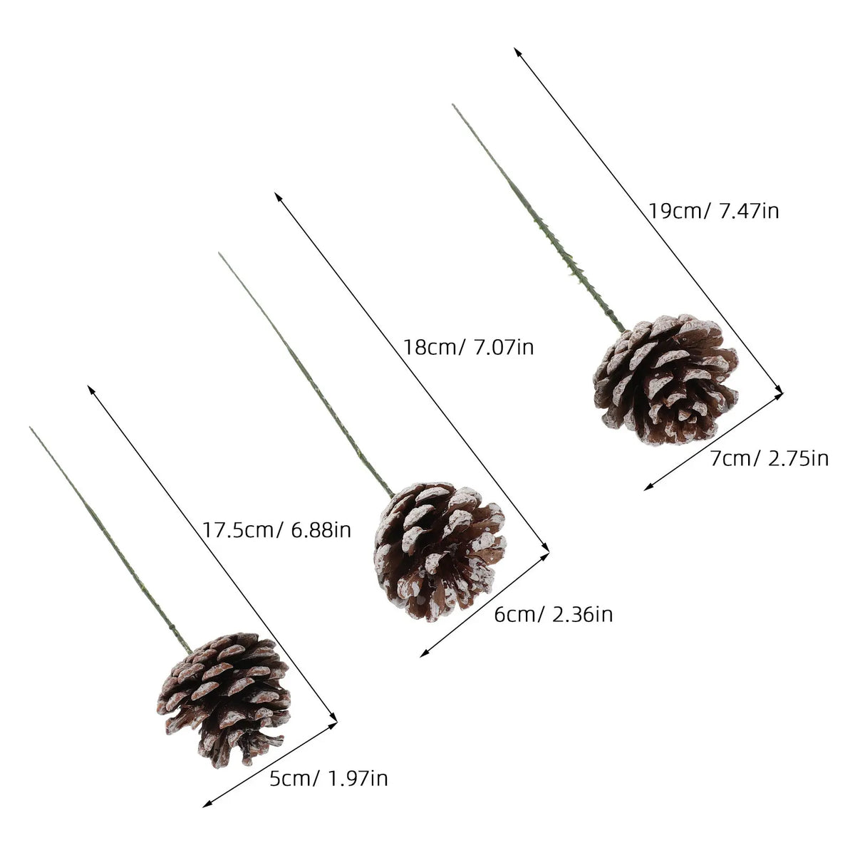 Pinecone Craft Picks — Set of 30