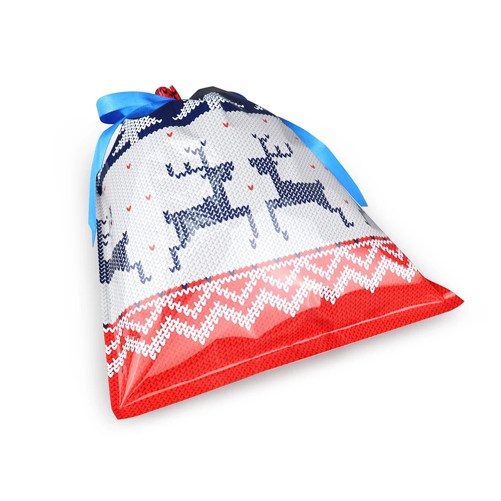 Christmas Drawstring Gift Bags — Pack of 20